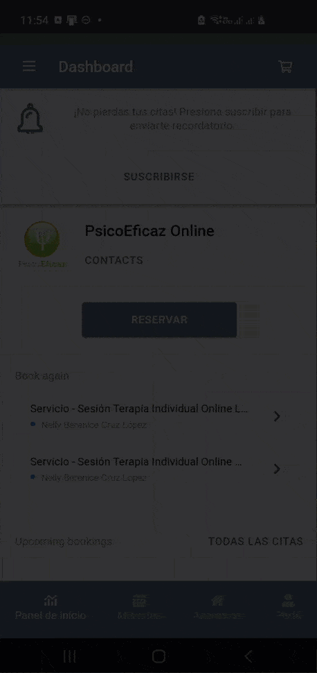 Utiliza APP psicoterapia en línea